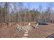 Picturesque fire pit area with comfortable seating, perfect for outdoor gatherings at 2233 Kanata Mills Rd, Wake Forest, NC 27587