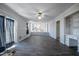 Expansive living room featuring wood-look floors and seamless access to kitchen at 2404 Pearces Rd, Zebulon, NC 27597
