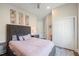 Comfortable bedroom with soft carpet, queen bed, and double closets at 2632 Jordan Pointe Blvd, New Hill, NC 27562
