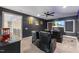 Enjoy movies in this media room with large screen, comfortable seating, and classic movie decor at 2632 Jordan Pointe Blvd, New Hill, NC 27562