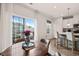 Dining area with view to an outdoor patio at 368 Amber Acorn Ave, Raleigh, NC 27603