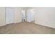 Spacious bedroom features closet and bathroom door at 3775 Guess Rd # 36, Durham, NC 27705