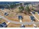 Aerial view of a residential neighborhood featuring well-maintained homes and spacious lots at 61 Andrews Landing Dr, Wendell, NC 27591