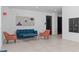 Apartment lobby area featuring contemporary decor and comfortable seating at 615 W Peace St # 301, Raleigh, NC 27605
