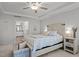 Tranquil primary bedroom featuring a spacious layout and connecting en-suite bathroom providing comfortable retreat at 63 Capewood Ct, Garner, NC 27529