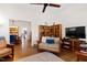 Open-concept living area with views into the dining room and kitchen at 632 E Franklin St, Raleigh, NC 27604