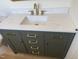Modern bathroom features stylish vanity with carrara countertop and gold hardware at 82 Cool Creek Dr, Willow Springs, NC 27592