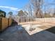 Spacious fenced backyard featuring a concrete patio and outdoor seating area at 823 Elmira Ave, Durham, NC 27707