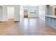 Bright and airy living room with hardwood floors and a view of the front yard at 9231 Bear Run Ln, Middlesex, NC 27557