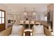 Rendering of an open-concept living room featuring views of the dining room and kitchen at 9235 Bear Run Ln, Middlesex, NC 27557