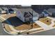 Stunning aerial view of a home with well-maintained landscaping at 1 Parker Pond Ct, Durham, NC 27703