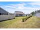 Scenic backyard showcasing green lawn and landscaping elements at 1 Parker Pond Ct, Durham, NC 27703