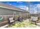 Back deck featuring a seating arrangement at 173 E Wilson St, Clayton, NC 27520