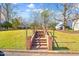 Brick stairway leading to the front yard at 2 Poplar Ave, Elon, NC 27244