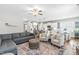 Spacious living area connecting the kitchen, dining, and living rooms, perfect for entertaining at 238 Ashpole Trail Trl, Clayton, NC 27520