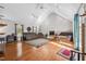 Expansive living room with vaulted ceilings, fireplace and abundant natural light at 304 Briarwood Dr, Mebane, NC 27302