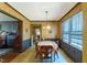 Dining room with wainscotting and wallpaper at 350 W Lake Trl, Mebane, NC 27302