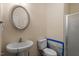 Cozy bathroom with a sink, toilet, and shower at 5029 Stonewood Pines Dr, Knightdale, NC 27545
