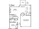 1st floor plan featuring a Gathering room, kitchen, breakfast nook, garage and bedroom 4 with adjoining full bath at 7568 Percussion Dr, Apex, NC 27539