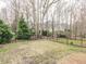 Expansive backyard with well-maintained lawn and secure black iron fence for privacy and safety at 101 Hedwig Ct, Cary, NC 27518