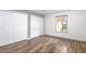 Neutral bedroom with laminate floors, lots of closet space and a bright window at 103 Westview Dr # D, Carrboro, NC 27510