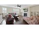Inviting living room with hardwood floors, fireplace, and comfortable seating at 1319 Rodessa Run, Raleigh, NC 27607