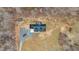 Aerial perspective of the home highlighting the property's layout and surrounding landscape at 2418 Crossroads Ave, Hillsborough, NC 27278