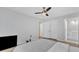 Bedroom leading to bathroom and closet for storage at 2520 Friedland Pl # 102, Raleigh, NC 27617