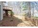 View of the backyard featuring a deck and wooden fence at 262 Tillamook Dr, Wake Forest, NC 27587