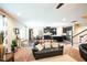 Open-concept living room seamlessly connecting to the kitchen and dining area at 3005 Domaine Dr, Wake Forest, NC 27587