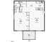 Detailed floor plan showcasing the layout including the kitchen, living room, bedroom, bathrooms, and porch at 501 Finsbury St # 100, Durham, NC 27703