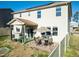 Outdoor patio featuring a dining set, grill, and a fenced-in yard at 138 Daneborg Rd, Durham, NC 27703