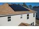 Energy-efficient home with solar panels installed on the roof, offering sustainable living at 138 Daneborg Rd, Durham, NC 27703