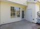 Back patio with plenty of space for outdoor seating at 205 Cedar Elm Rd, Durham, NC 27713