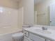 Clean bathroom with white fixtures and plenty of light at 205 Cedar Elm Rd, Durham, NC 27713