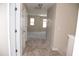 Upstairs hallway with carpeted flooring and neutral paint at 212 Liberty Rose Dr, Morrisville, NC 27560