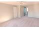 Bright bedroom featuring neutral walls, carpet flooring, and ceiling fan at 2513 Boothbay Ct, Raleigh, NC 27613