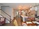 Expansive kitchen area that flows seamlessly into the dining and living spaces at 311 Silverhawk Ln, Durham, NC 27703