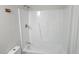 Clean, well-maintained bathroom featuring a classic tub and shower at 4604 Sweet Melody Ln, Knightdale, NC 27545