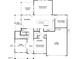 First floor plan showcasing the layout with kitchen, dining, and study at 95 Great Smoky Pl, Lillington, NC 27546