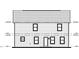 Rear elevation displaying the window and door placements of this lovely home at 1141 Mashie Ln, Rocky Mount, NC 27804