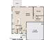 Layout of the home's first floor featuring the kitchen, dining area, Gathering room, study, garage, and patio at 132 Oat Grain Ct, Clayton, NC 27520