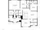 Detailed floorplan showcasing the layout of the home, including bedrooms, bathrooms, and living spaces at 156 Greenhurst Cir, Holly Springs, NC 27540