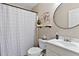 Well-maintained bathroom with modern fixtures and decor at 166 Creek Dr, Louisburg, NC 27549
