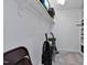 Storage area with a shelf and room for storing equipment and supplies at 180 Normandy Rd, Louisburg, NC 27549