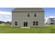 Spacious backyard, showcasing a well-maintained lawn and the home's rear facade at 209 Leven Dr, Gibsonville, NC 27249