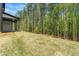View of backyard featuring a gentle slope and mature trees at the back of the property at 230 Sutherland Dr, Franklinton, NC 27525