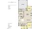 First floor floor plan featuring a garage, guest bedroom, kitchen, Gathering room, breakfast area, and study at 2876 Quarry Rd # 164, Rolesville, NC 27571