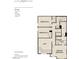 Second floor floor plan featuring three bedrooms, two baths, laundry and a loft at 2876 Quarry Rd # 164, Rolesville, NC 27571