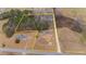 Aerial view of land acreage with estimate of property lines at 3405 Wilsons Mills Rd, Smithfield, NC 27577